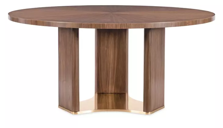 Eleana Medium Brown 66" Round Dining Table