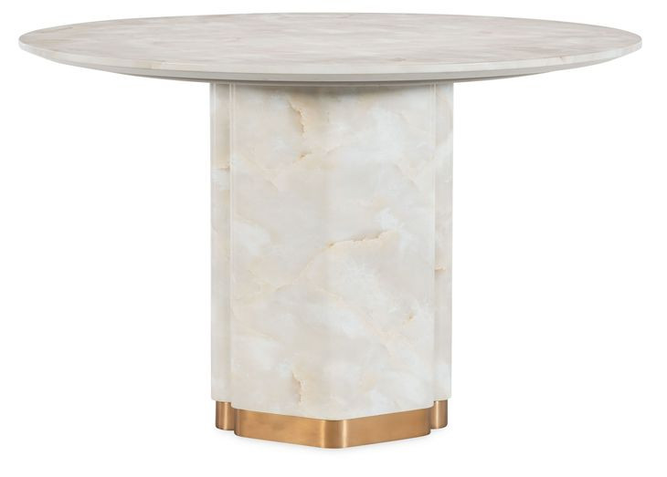 Eleana Beige 48" Round Dining Table