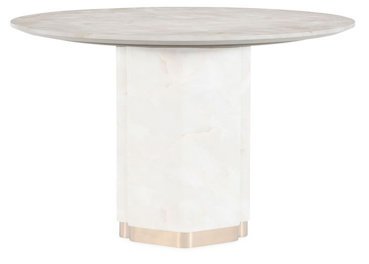 Eleana Beige 48" Round Dining Table
