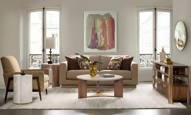 Solara Beige Accent Table