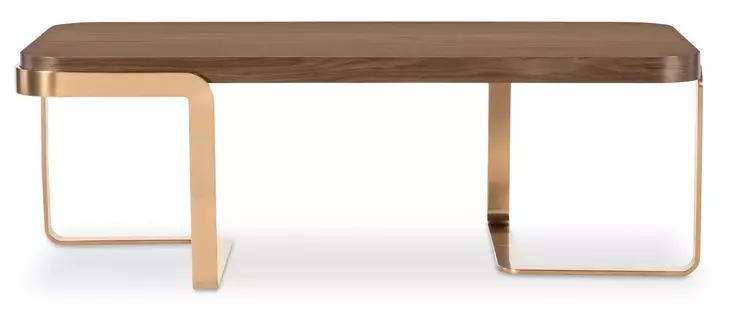 Solara Medium Brown and Gold Occasional Table Set