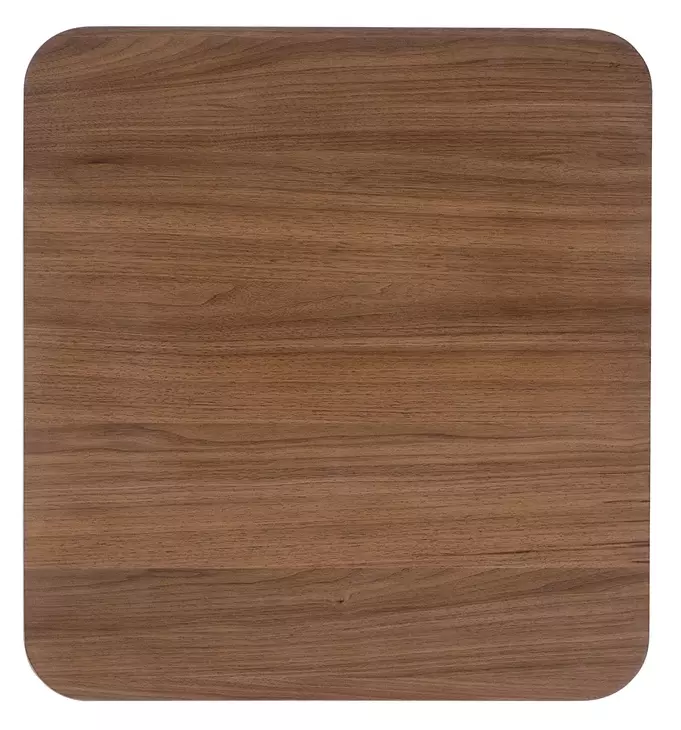 Solara Medium Brown and Gold Rectangular End Table