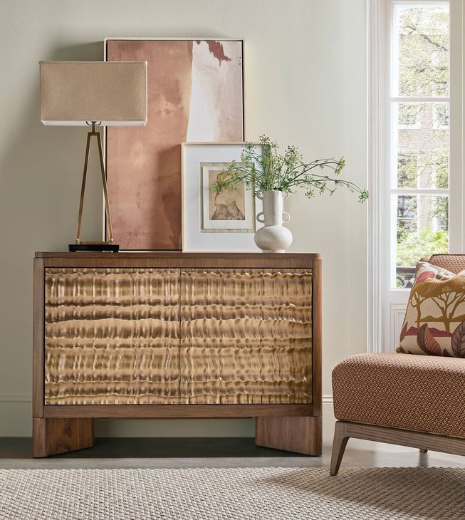 Eleana Medium Brown 2 Door Accent Chest