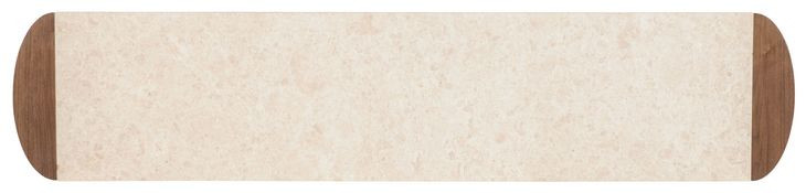 Eleana Medium Brown and Beige 74" Marble Top Console Table