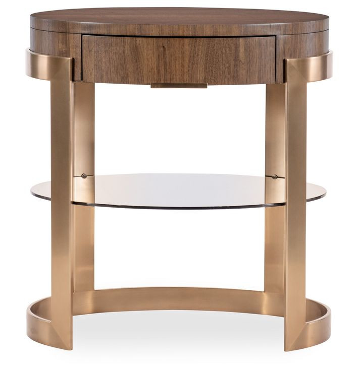 Solara Medium Brown 1 Drawer Nightstand