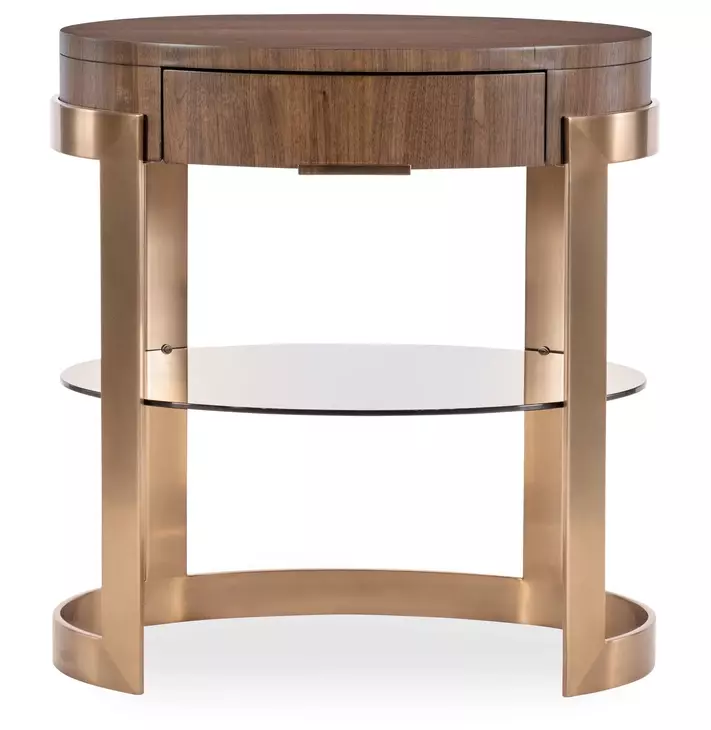 Solara Medium Brown 1 Drawer Nightstand