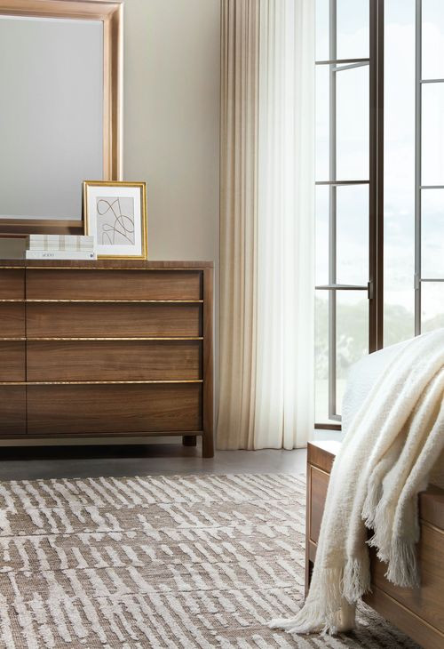 Eleana Medium Brown 8 Drawer Dresser