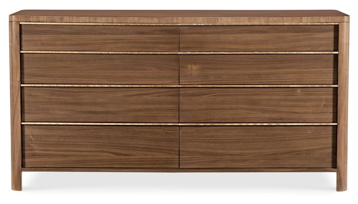 Eleana Medium Brown 8 Drawer Dresser