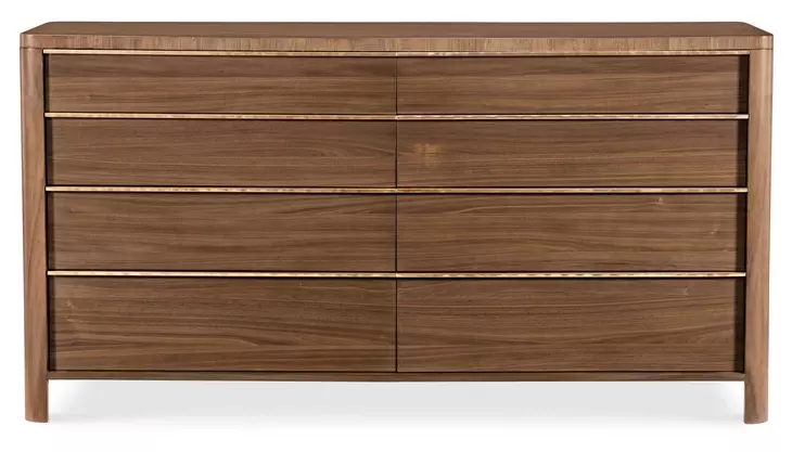 Solara Medium Brown 8 Drawer Dresser