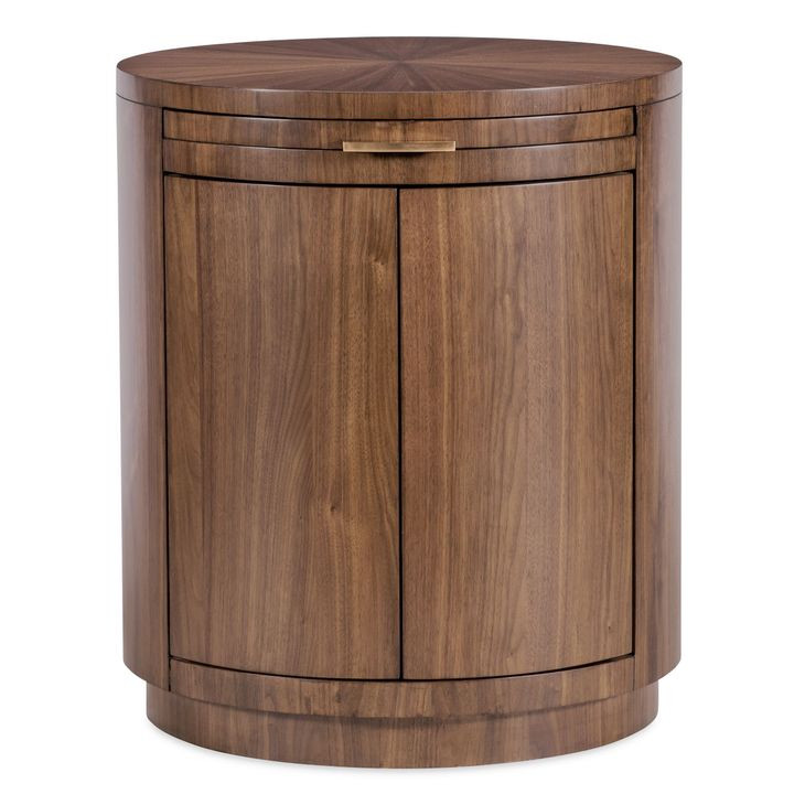 Eleana Medium Brown 2 Door Nightstand