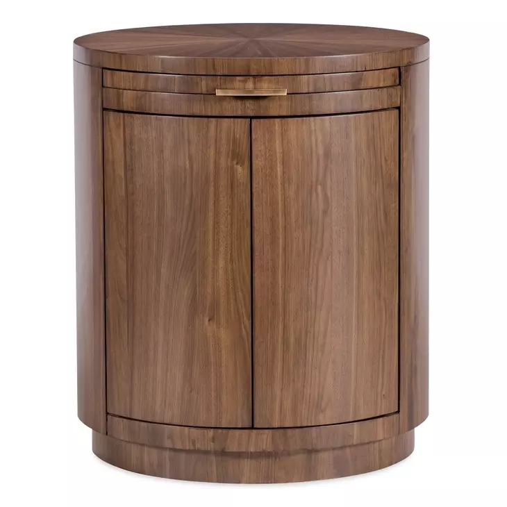 Eleana Medium Brown 2 Door Nightstand