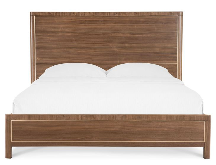 Eleana Medium Brown King Panel Bed