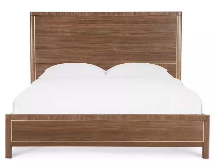 Solara Medium Brown Queen Panel Bed