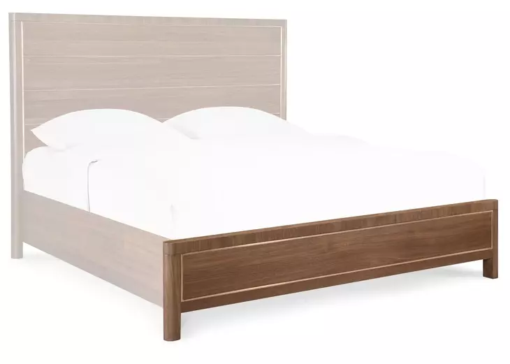 Solara Medium Brown King Panel Bed