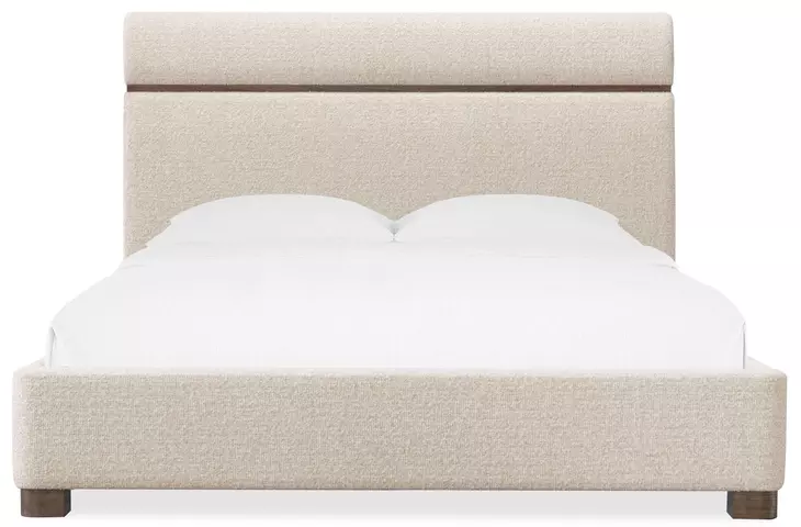 Solara Beige Upholstered Panel Bedroom Set