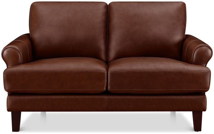 Soleil Brandy Leather 58" Loveseat