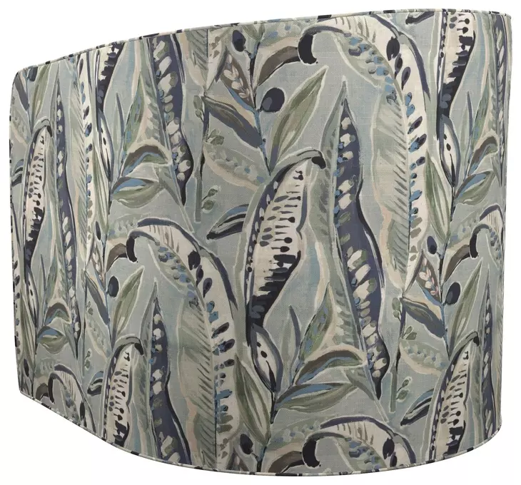 Los Altos Colton Botanical Blue Upholstered Swivel Chair