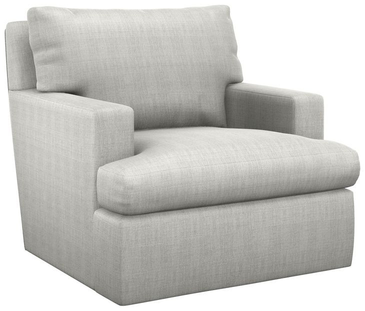 Bandar Gray Upholstered Swivel Chair