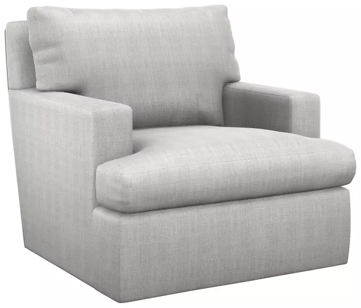 Bandar Gray Upholstered Swivel Chair