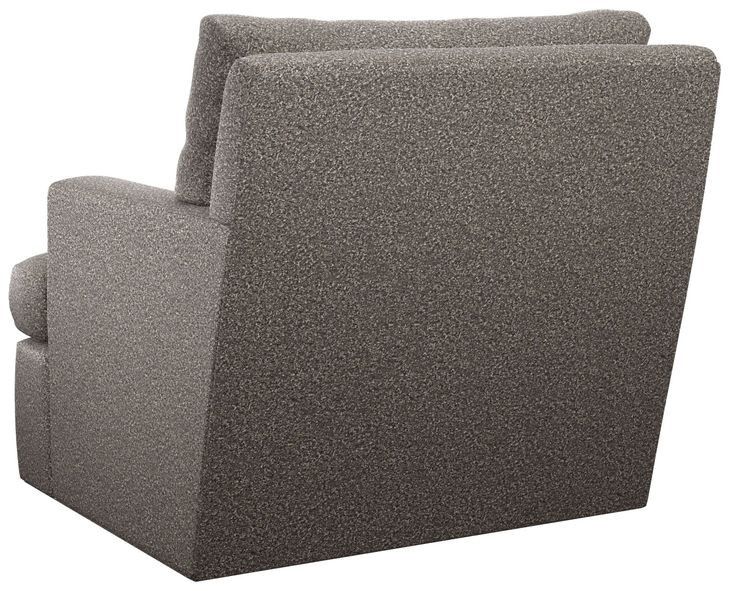 Bandar Black Upholstered Swivel Chair