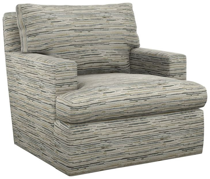 Bandar Beige Upholstered Swivel Chair