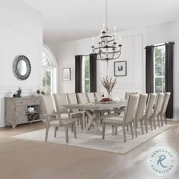 Rocky Gray Oak Side Chair Set of 2