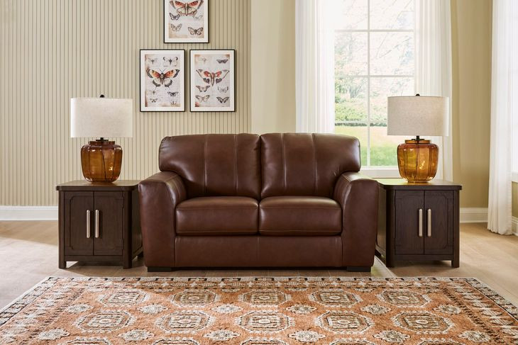 Creazzo Canyon Leather Loveseat