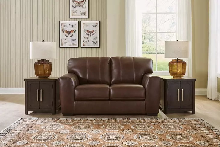 Creazzo Canyon Leather 70" Loveseat