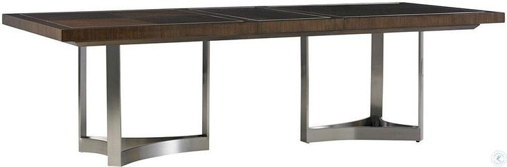 MacArthur Park Beverly Place Brown Extendable Rectangular Dining Table