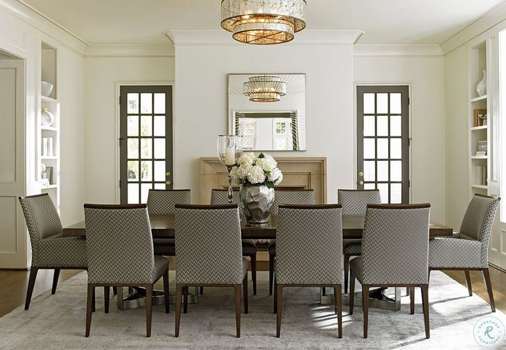 MacArthur Park Beverly Place Brown Extendable Rectangular Dining Table