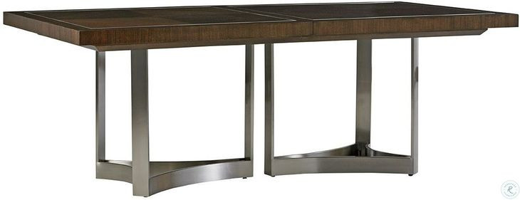 MacArthur Park Beverly Place Brown Extendable Rectangular Dining Table