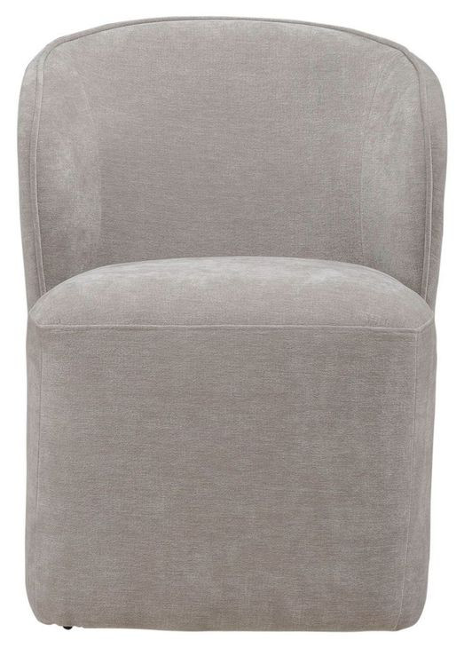 Accent Dining Truffle Upholstered Dining Chair with Casters