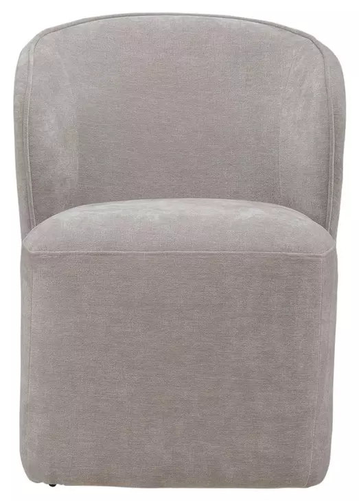 Dining Studio Truffle Upholstered Dining Chair with Casters