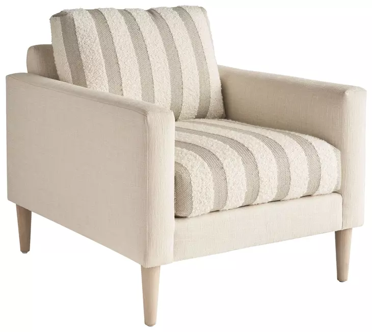 Sunset Key Marcella Beige Upholstered Accent Chair