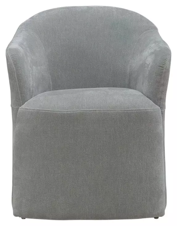 Dining Studio Sapphire Upholstered Dining Arm Chair with Casters