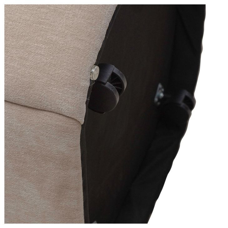 Accent Dining Wicker Upholstered Dining Arm Chair with Casters