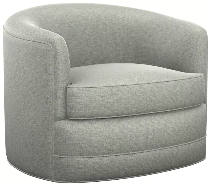 Kava Gray Upholstered Swivel Chair