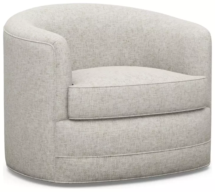 Ocean Club Kava Beige Upholstered Swivel Chair
