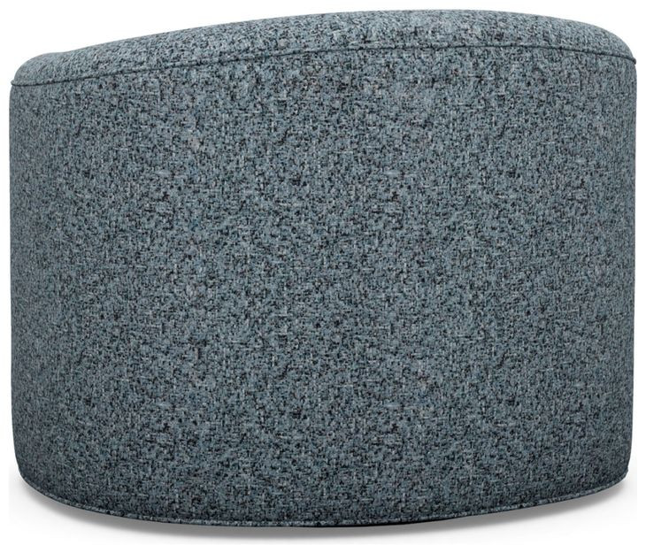 Ocean Club Kava Blue Upholstered Swivel Chair