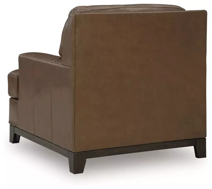 Gambellara Amber Leather Living Room Set with Nailhead Trim