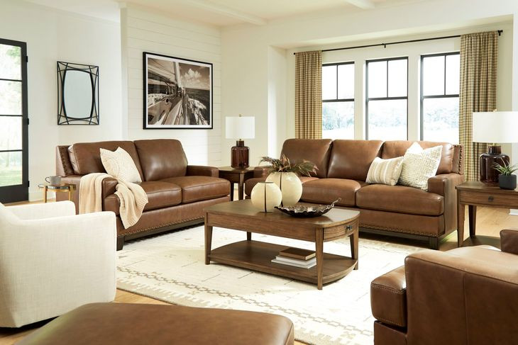 Brendola Amber Leather Living Room Set