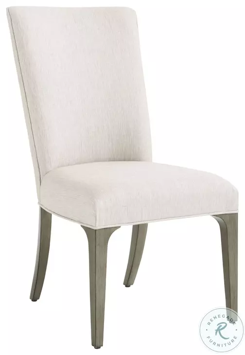 Ariana Silver Gray Bellamy Upholstered Side Chair