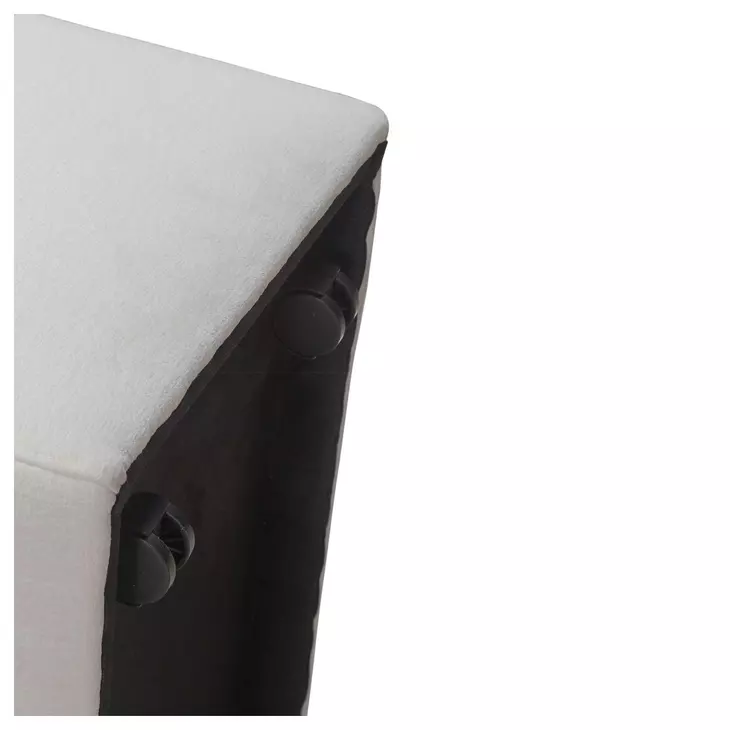 Dining Studio Ivory Upholstered Pillowtop Dining Side Chair with Casters