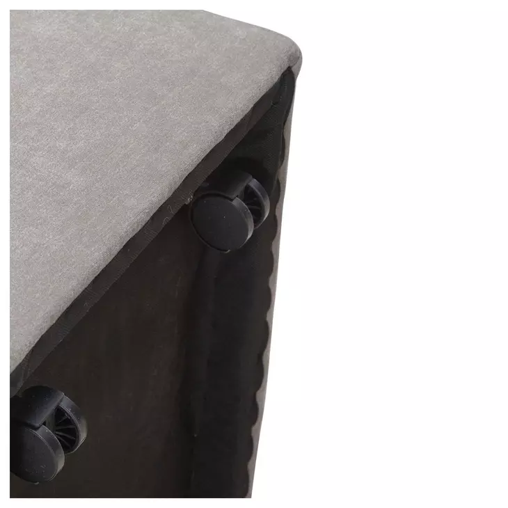 Dining Studio Truffle Upholstered Pillowtop Dining Side Chair with Casters