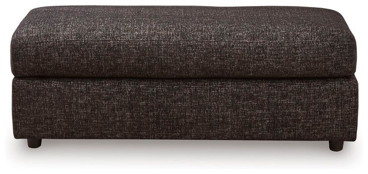 Coralene Onyx Performance Fabric Upholstered Rectangular Oversized Accent Ottoman