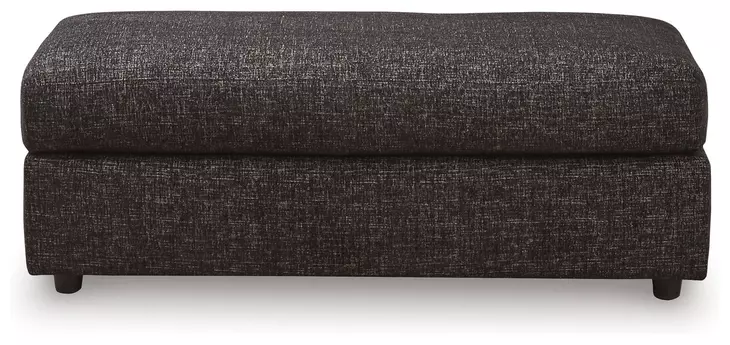 Coralene Onyx Performance Fabric Upholstered Rectangular Oversized Accent Ottoman