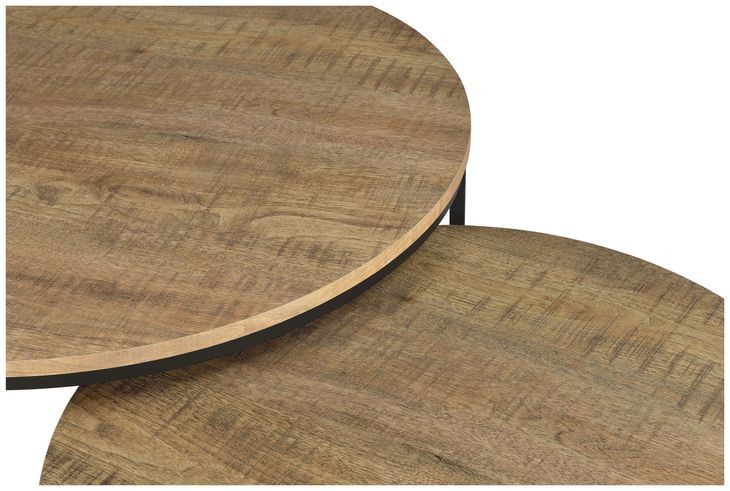 Lainey Mango Round Nesting Cocktail Table