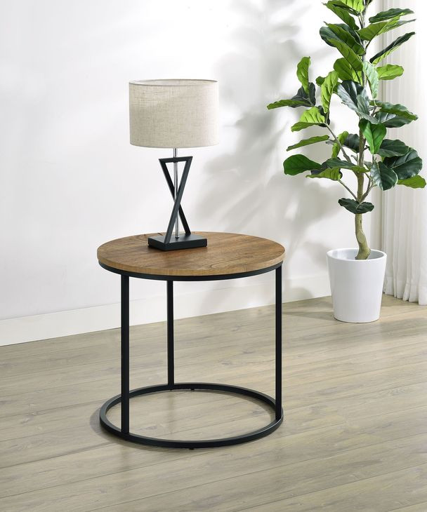 Lainey Mango Round End Table