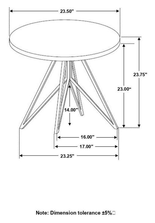 Hadi Cement And Gunmetal End Table