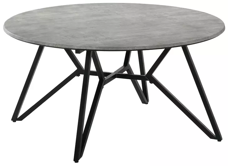 Hadi Cement And Gunmetal Coffee Table